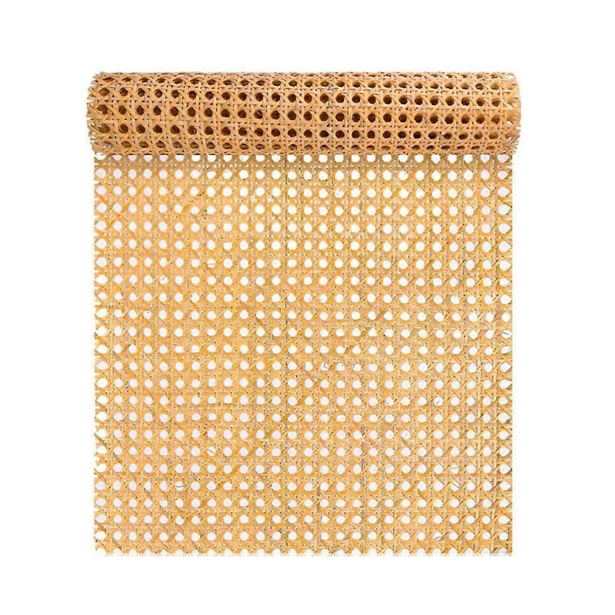 16-Inch Wide Natural Rattan Webbing 40-Inch Long (3.3 Ft.) Rattan Webbing Rolls for Furniture,Chair
