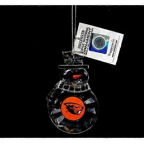 Oregon State Beavers NCAA Acrylic Traditional Snowman Ornament