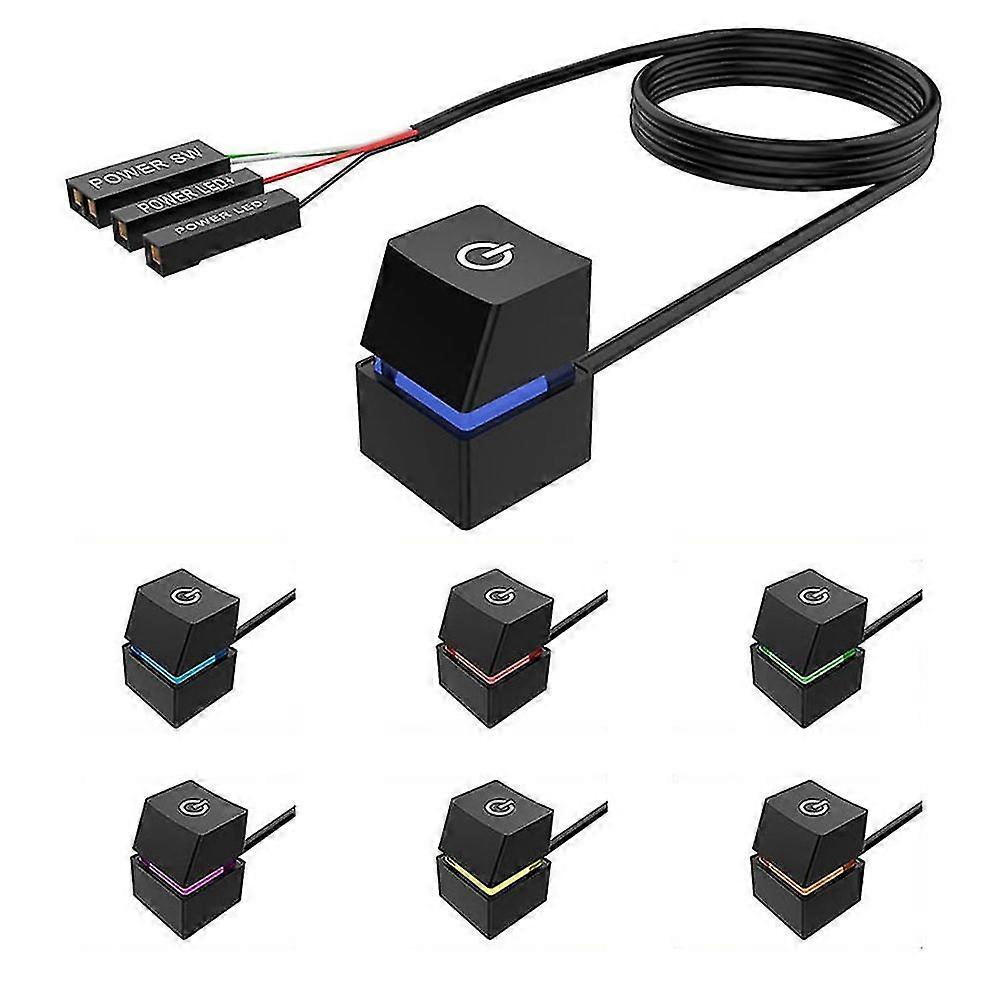 Portable On/off Pc Button Switch Cable Desktop Computer Switches Extension Cord 400cm Multicolor Li