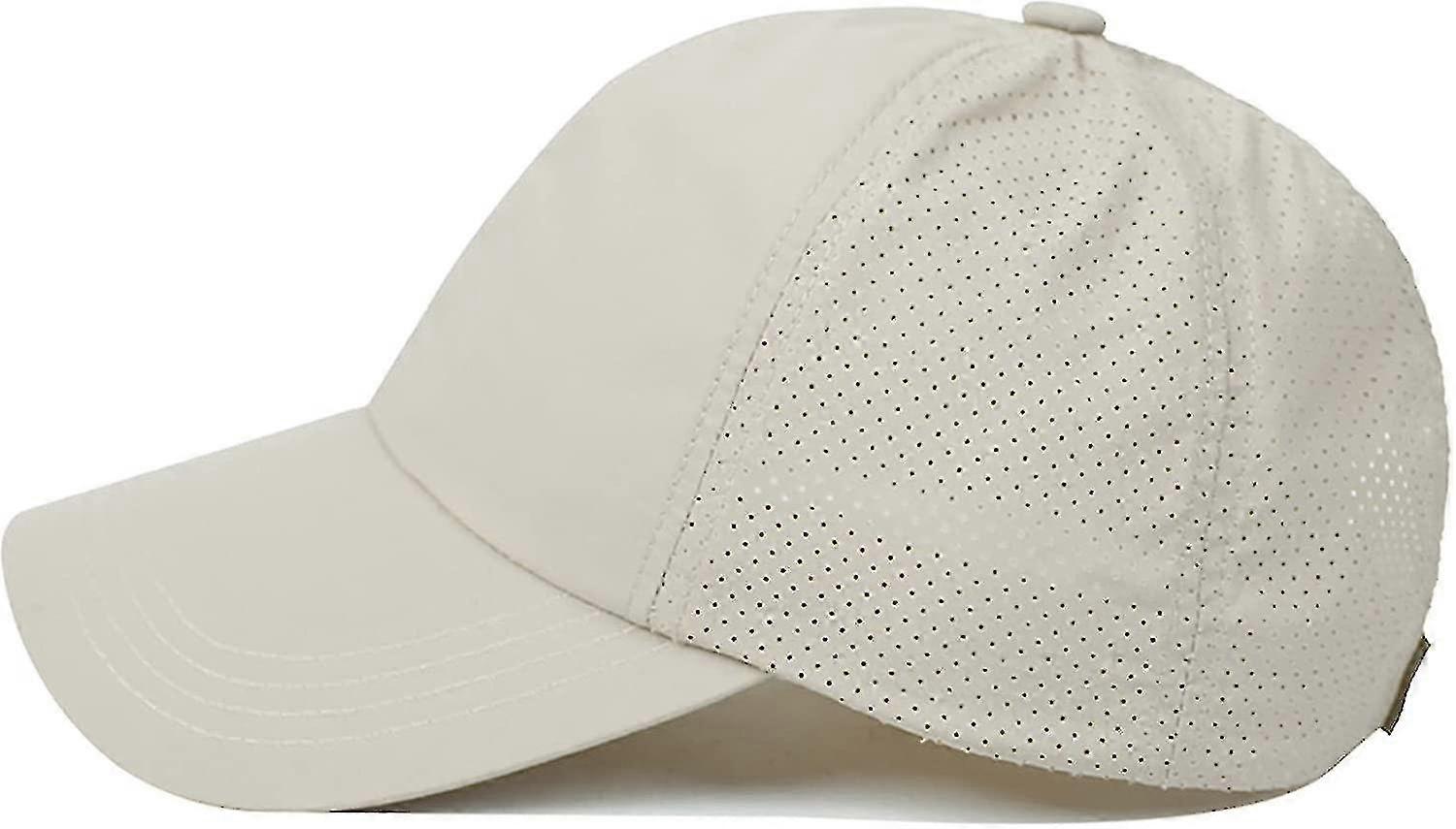 Femme Criss Cross Ponytail Baseball Cap réglable High Messy Bun Ponycap Quick Drying Hat