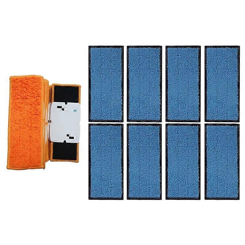 10Pcs High Quality Washable Wet Sweeping Pad Mopping Pads with 8 Pack Microfiber Wet Cloth Mopping Pads