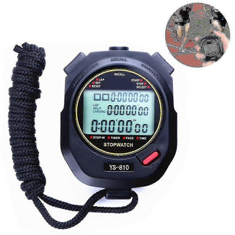 Professional Stopwatch Timer Compatible With Sports, Digital Track Stopwatch