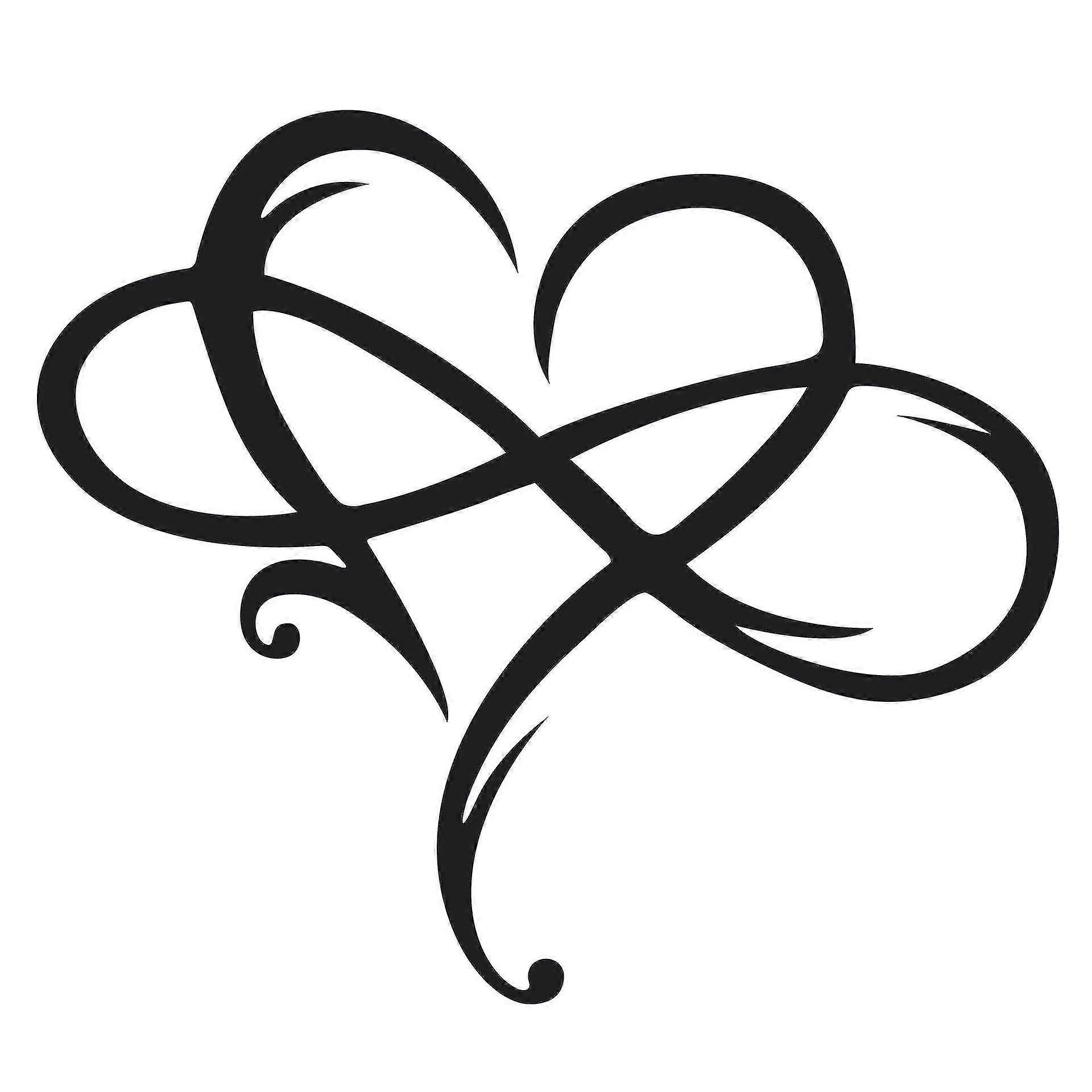 Infinity Heart Metal Wall Decor Style 5