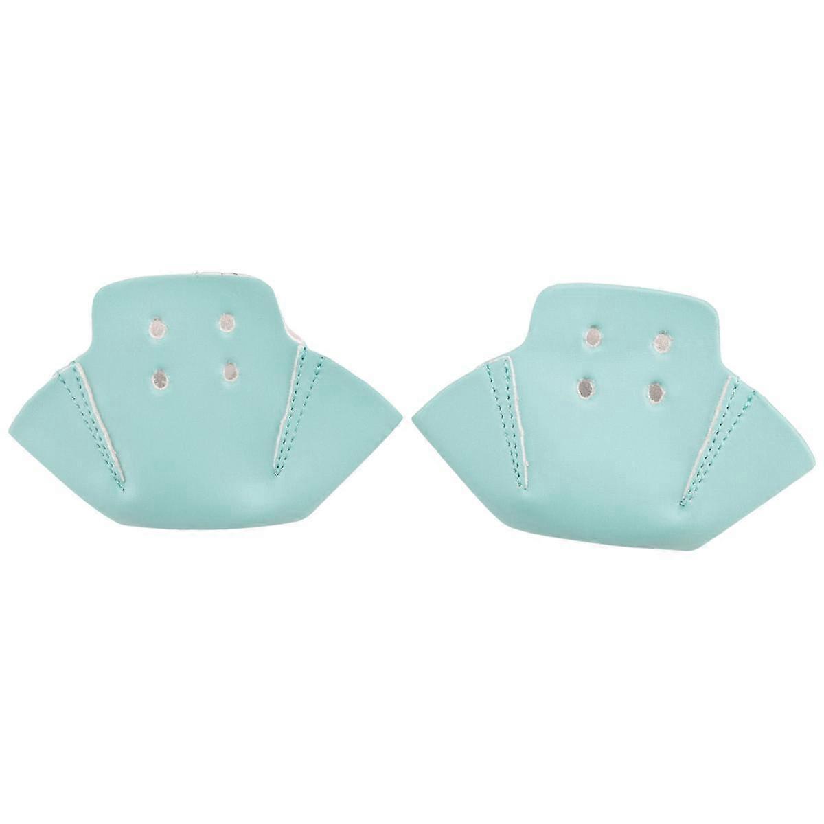 1 Par Roller Skates Toe Cap Guards Protectors PU Roller Skate Cap com 4 Furos Toe Cap Protetores Protetores Verde