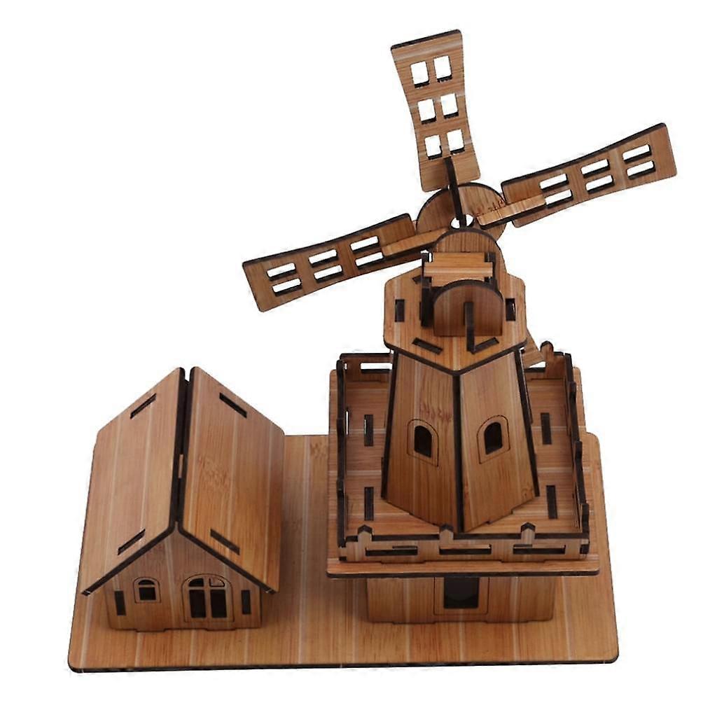 Fa játékok DIY ház modell 3d puzzle oktatási agy fejlődés