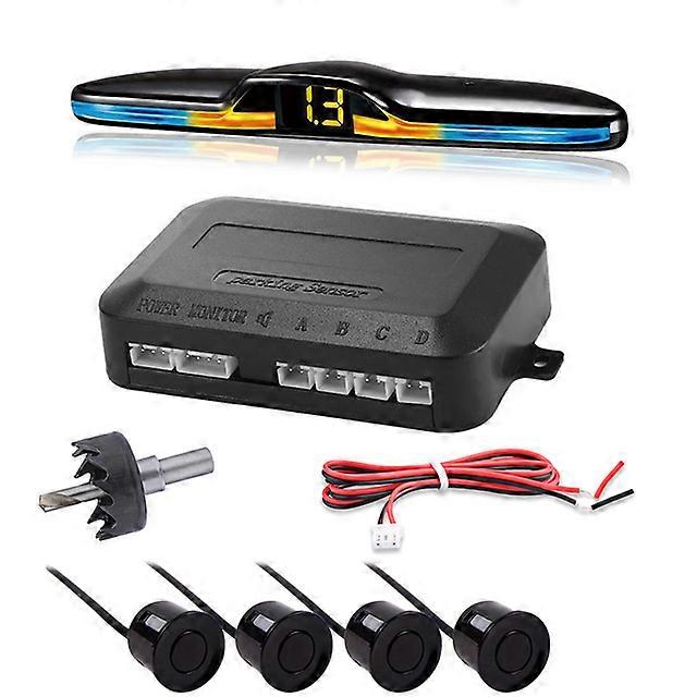 Car Reverse System with LED Distance Display Sound Warning Car Reverse Parking Assist System Vehicle Parktronic Backup Radar