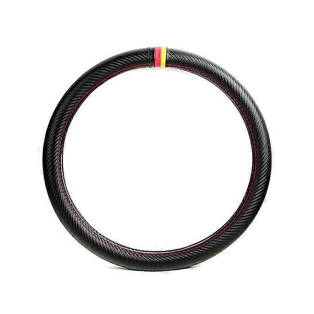 38cm Car Steering Wheel Cover Carbon Fiber Protection For BMW X1 X3 X5 X6 E36 E39 E46 E30 E60 E90 F30 320i 325i 330i