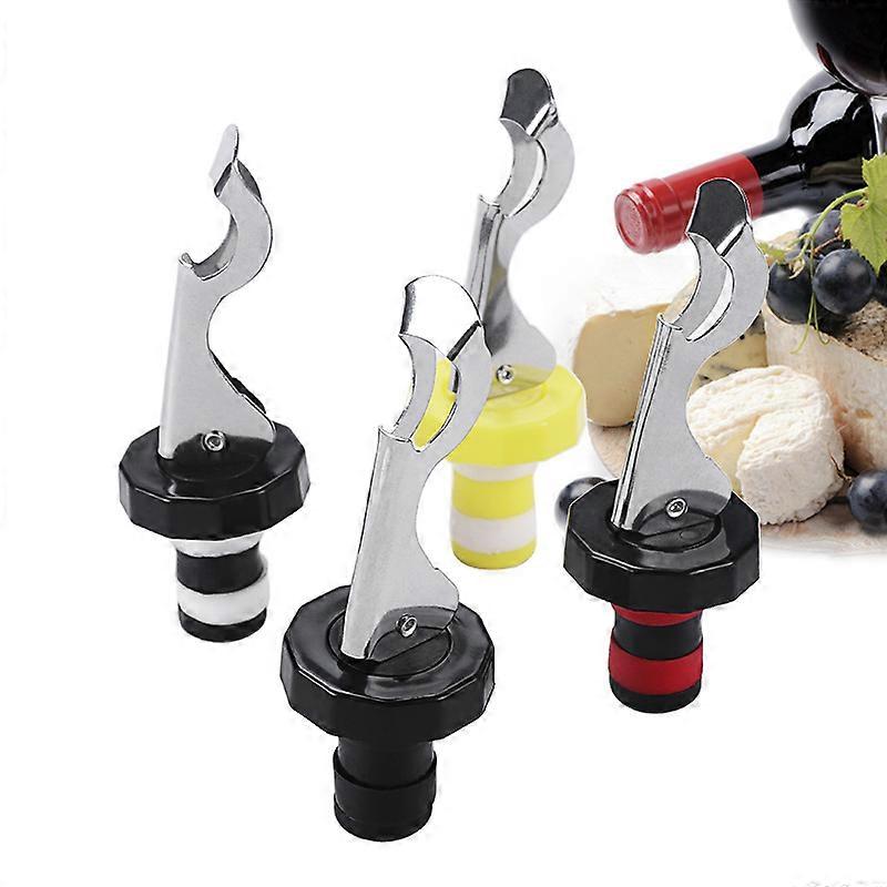 5pcs Red Black Kitchen Creative Wine Bottle Stopper Red Wine Bottle Stopper