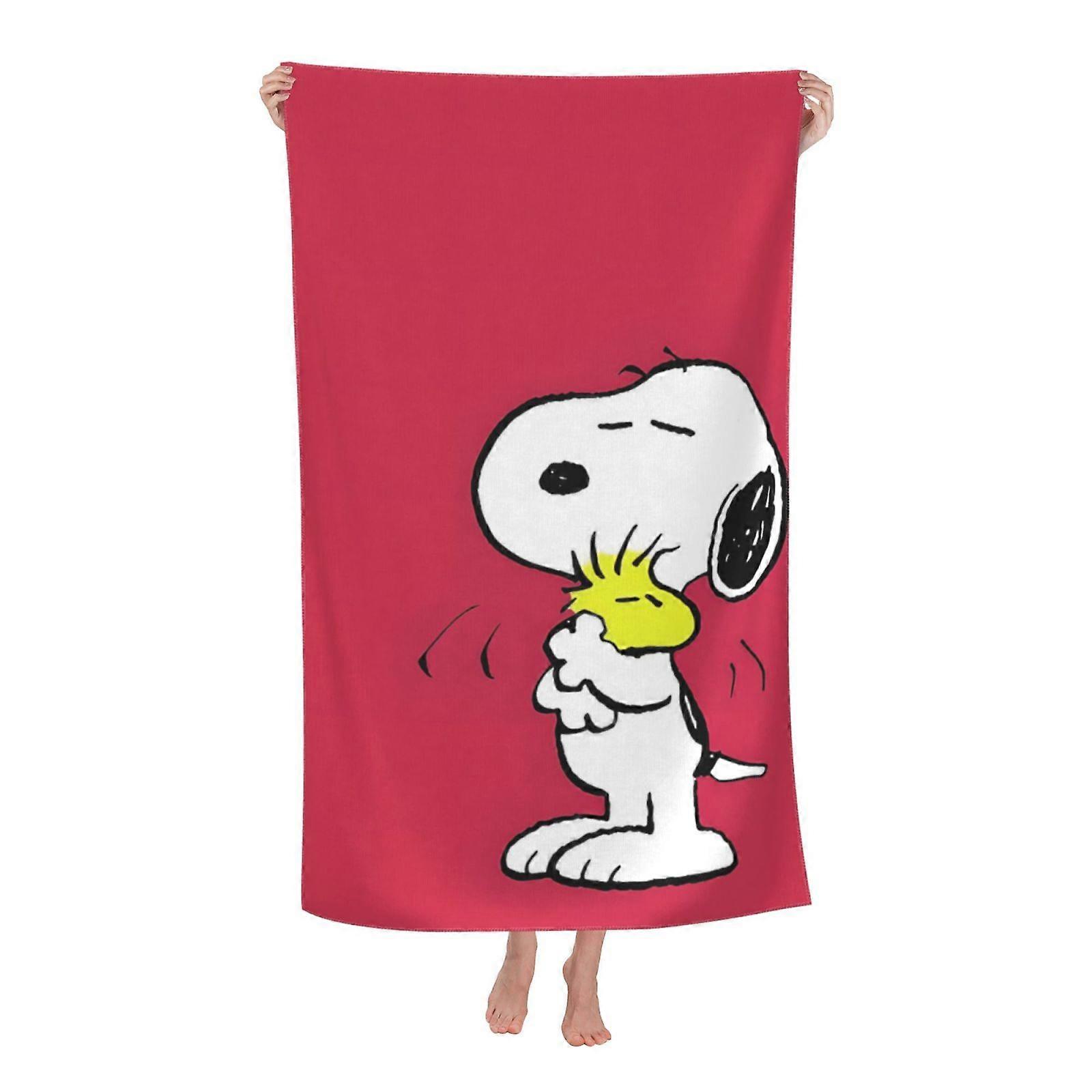 Snoopy-3 Serviette de bain Serviettes unisexes Serviette de mode Serviettes de plage en fibre superfine-DW625
