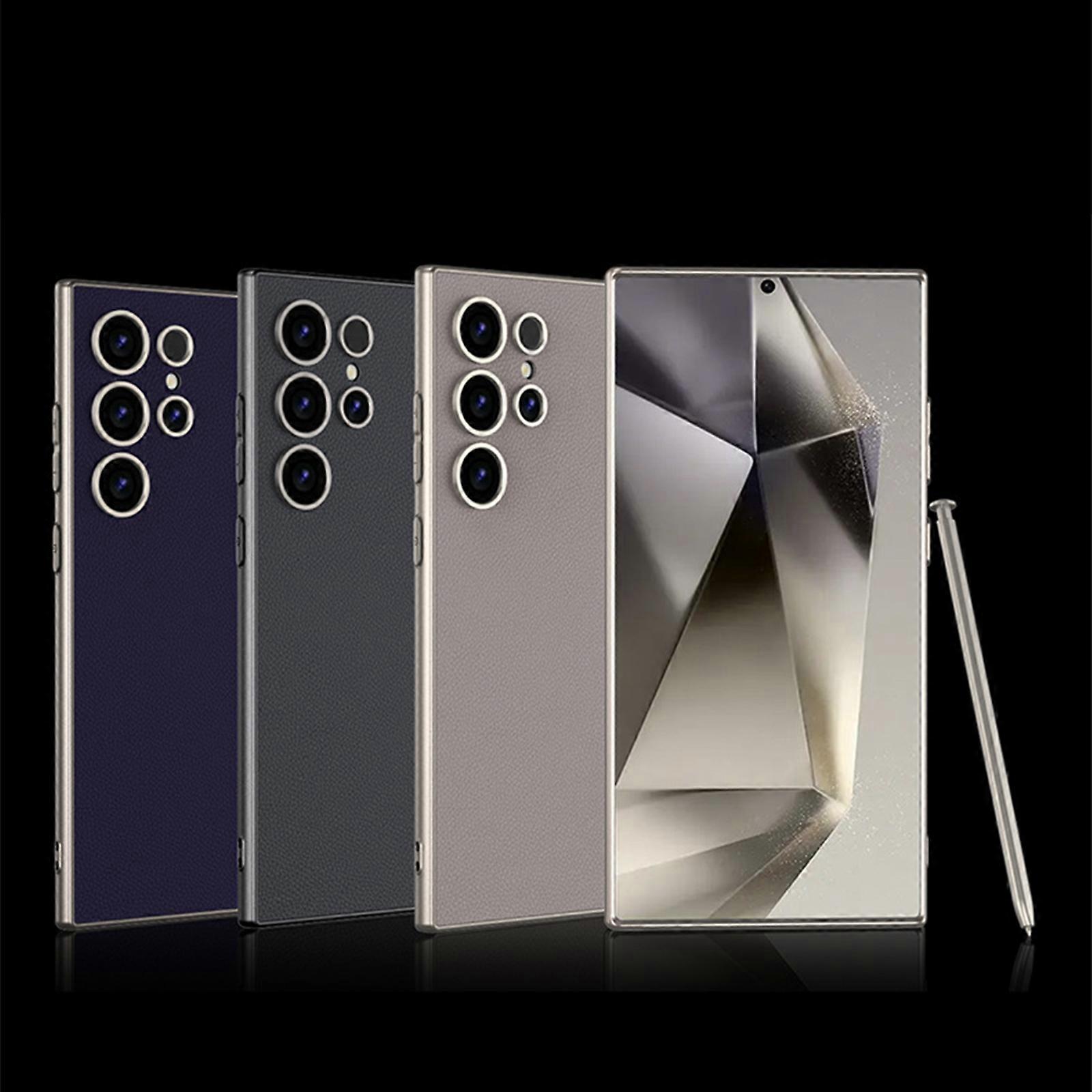 Compatible for Samsung Galaxy S24 Ultra Case, Ultra Thin Matte Skin-Feeling Shell, Soft TPU Edge, Anti-Fingerprint All-Inclusive Protection Bumper Cas