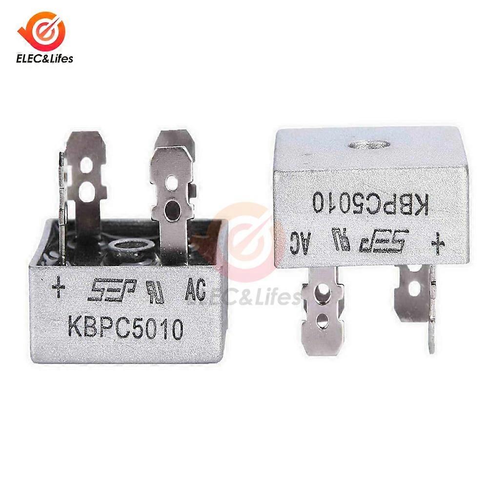 2Pcs KBPC5010 50A 1000V Diode Bridge Rectifier kpbc5010 power rectifier diode Electronic Components