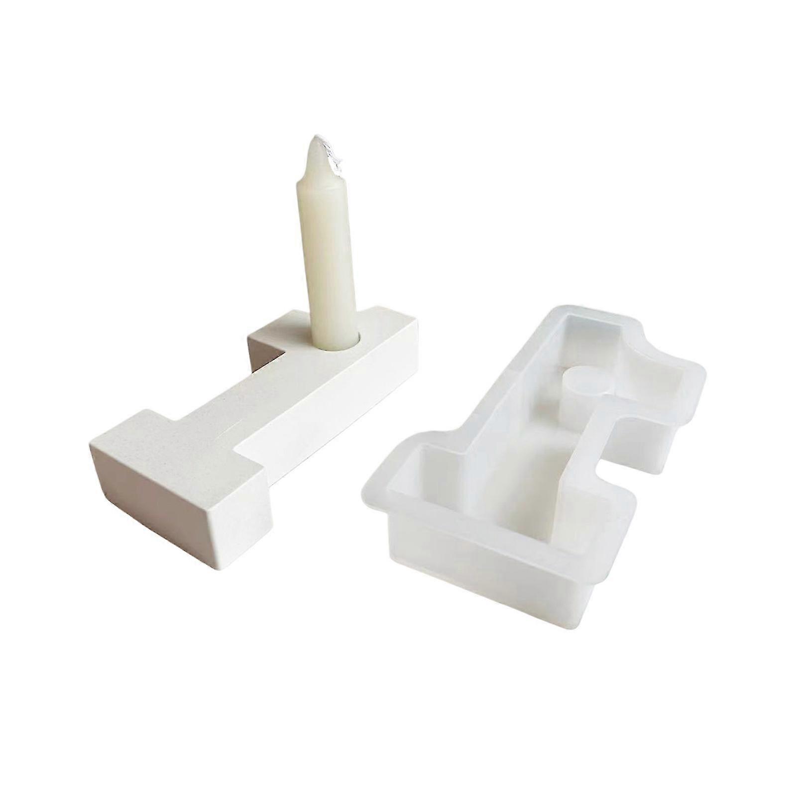 Candle Holder Casting Silicone Mould Number Shape Aroma Candle Holder For Exercising Hands-on Skills