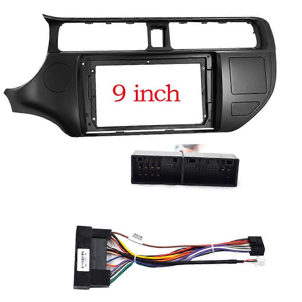 2 DIN 9 INCH CAR Radio Dash Frame for KIA RIO KIA K3 2012-2015 9 Inch Big Radio Stereo Dash Mount Panel Frame
