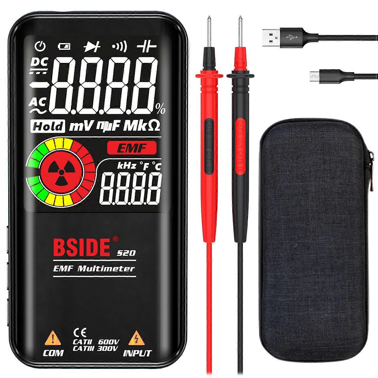 BSIDE Digital Multimeter S11 S20 Profesional multimetro Smart DC AC Voltage Capacitor Ohm Diode NCV Hz EMF Tester Detector