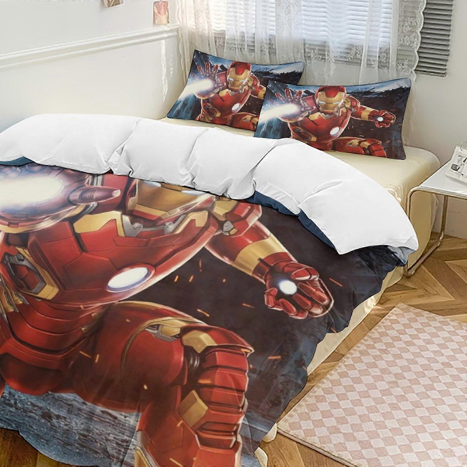 Bedding set WY531 Captain AmericaCartoon Collection 3-Piece Comforter Set, Personalized Bedding Decor for Kids And Teens  Bed Sheets ZA531
