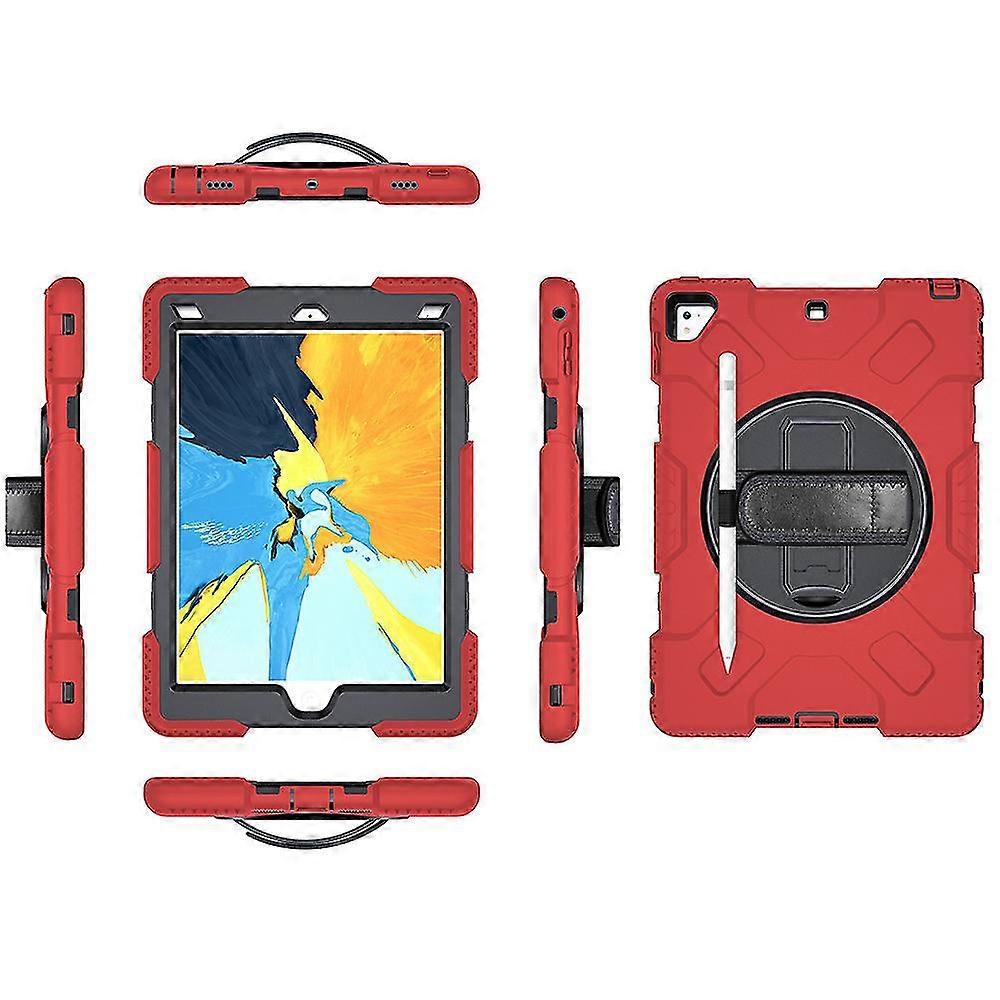 ZRUXE suitable For Apple Ipad 9.7 2018 Silicone Tablet Protective Case Ipad Air2 Protective Case-Red