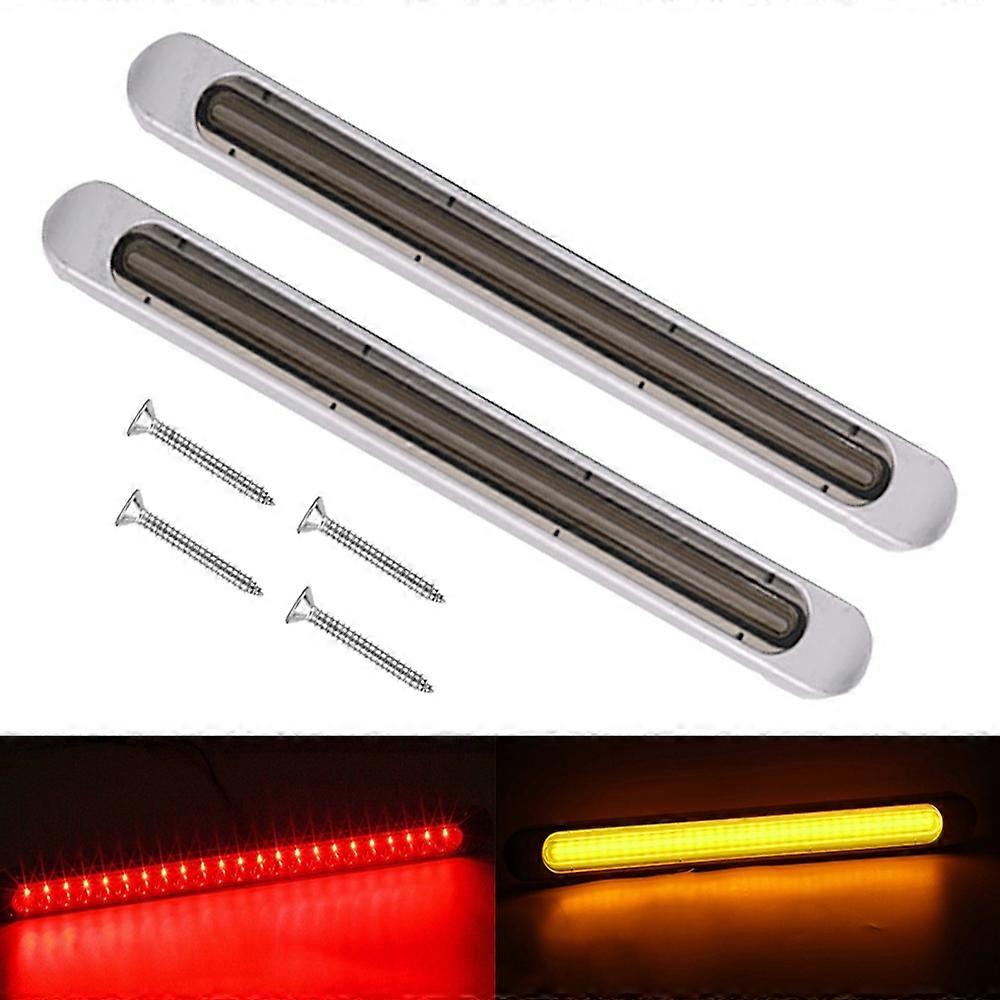 2 PCS 72LEDs Two-color Brake Turn Tail Light