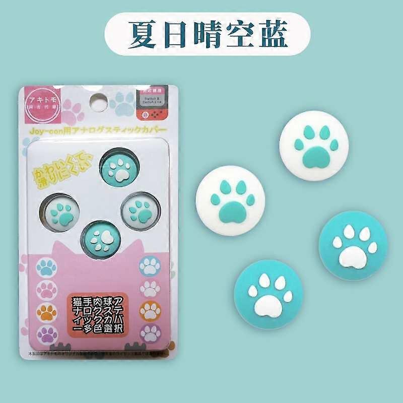 Cat paw thumb grips case for nintendo switch cap controller joystick cover for nintendo switch lite buttons accessories