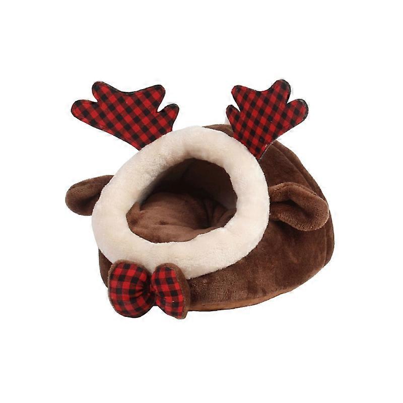 Hamster Winter Bed Plush Hideout Small Animal House for Dwarf Hamsters