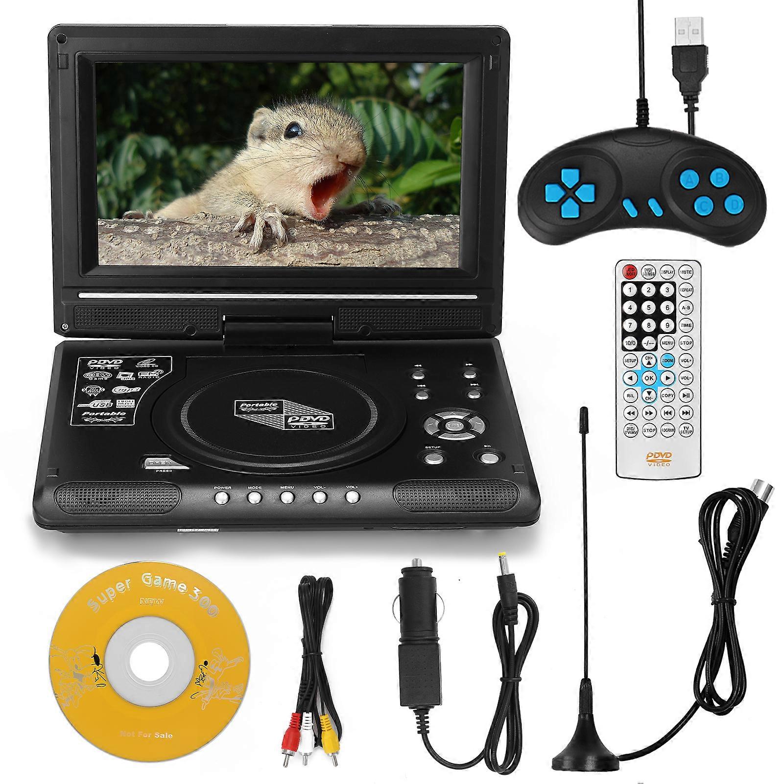 9.8inch TV DVD Player portátil VCD MP3 MPEG Viewer com alça de jogo e CD