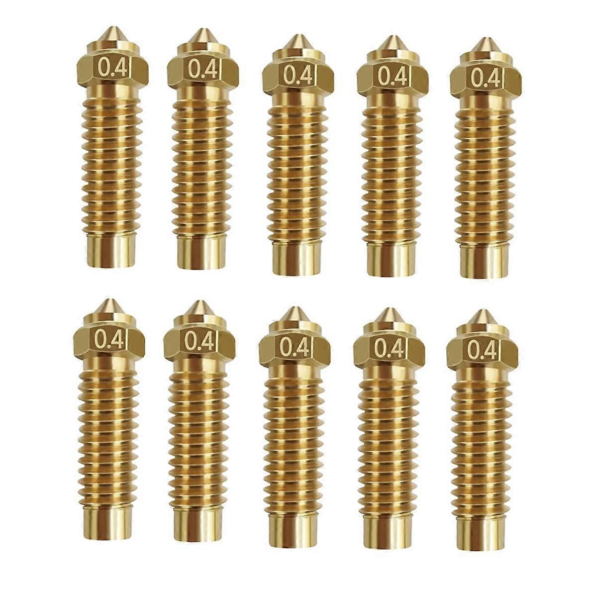 Dysesett for Neptune 4 Plus, 3D-skriver deler 10 stk 0,4 mm messingdysesett for Neptun 4 Plus / Neptun 4 Max
