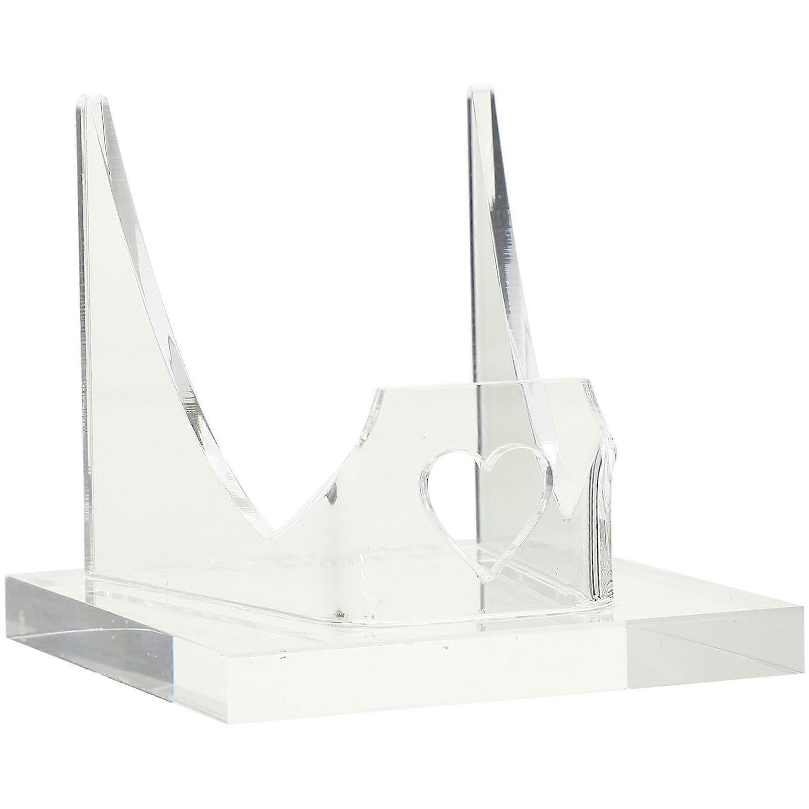 Acrylic Display Stand Geode Mineral Agate Storage Holder Transparent Crystal Display Stand