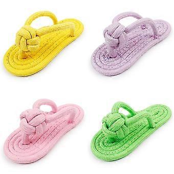 Woven Toy Slipper For Dog Soft Interesting Pet Teasing Toy For Indoor Outdoor