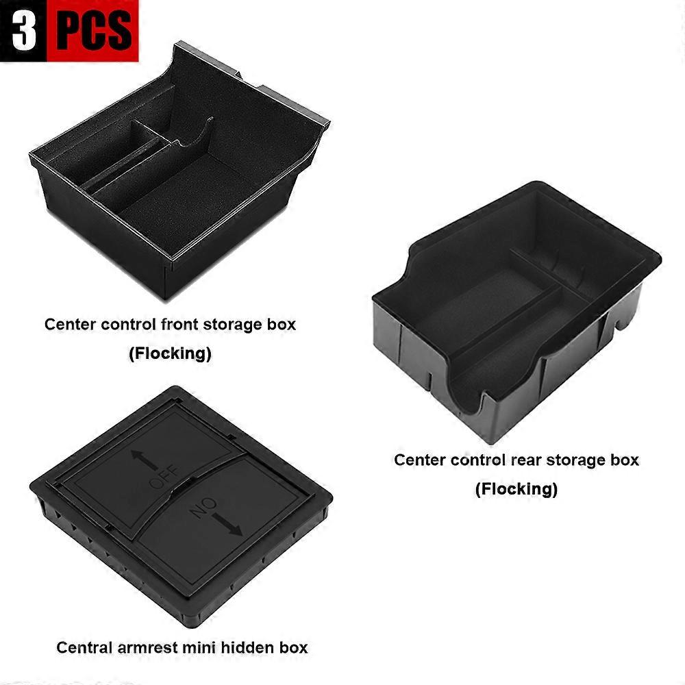 For Tesla Model 3 Model Y Center Console Organizer for TESLA Car Model3modelY Armrest Hidden Storage Box Interior Accessories