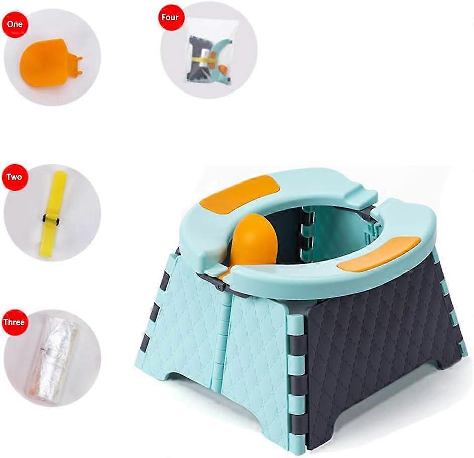 Commode de voyage pour enfants (bleu) - Commode pliante - Commode intérieure/extérieure