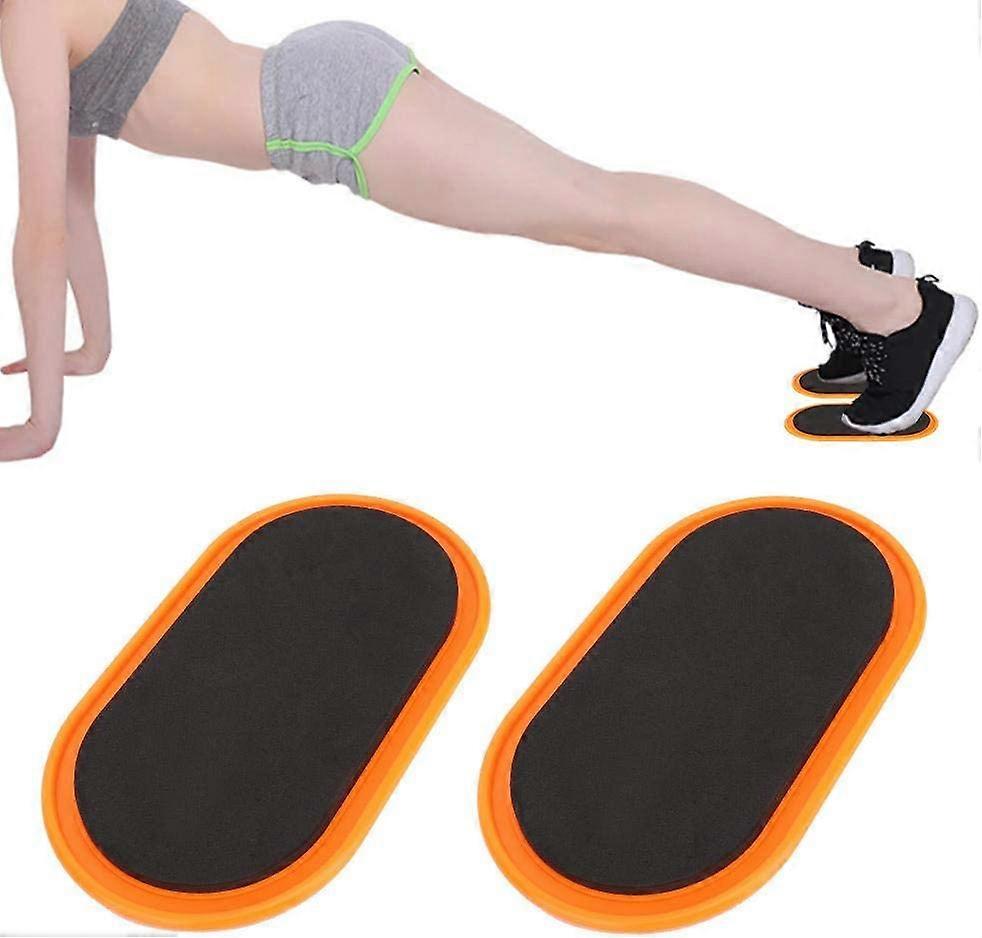 Core Sliders, Dual Sided Core Sliders, Oval Yoga Sliding Disks for Abs Full Body Training