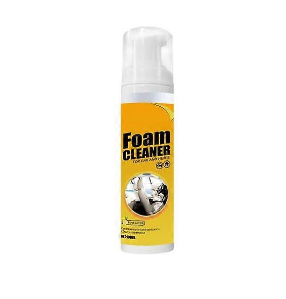 Foam Cleaner ，Leather Foam Cleaner with Lemon Flavor Multi-Use Easy Operation Easy to Remove Portable Long