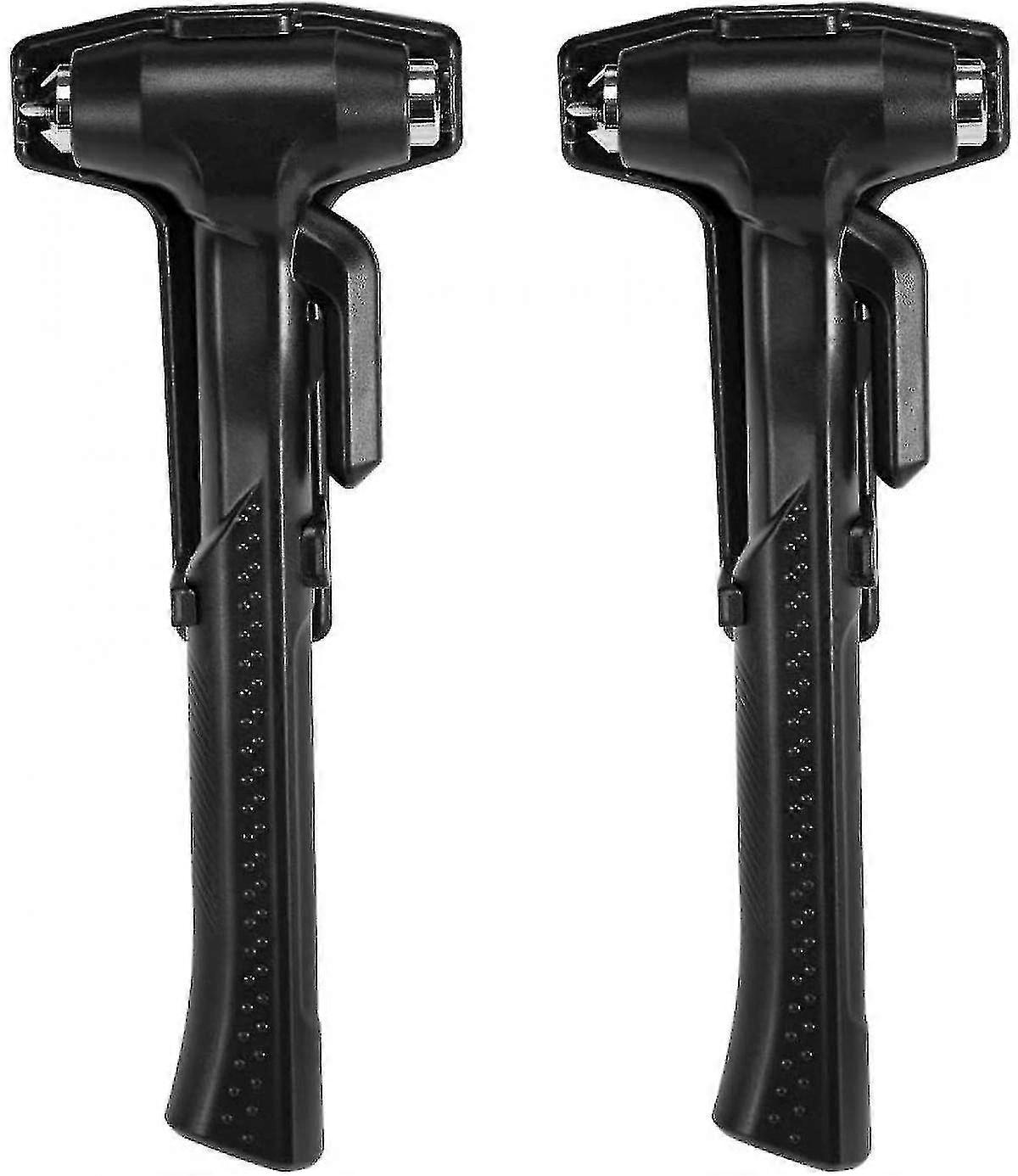 2-pack Car Safety Hammer, 3-in-1 Auto Emergency Escape Hammer With Window Breaker And Seat Belt Cutter, Striking Emergency Escape Tool For Car