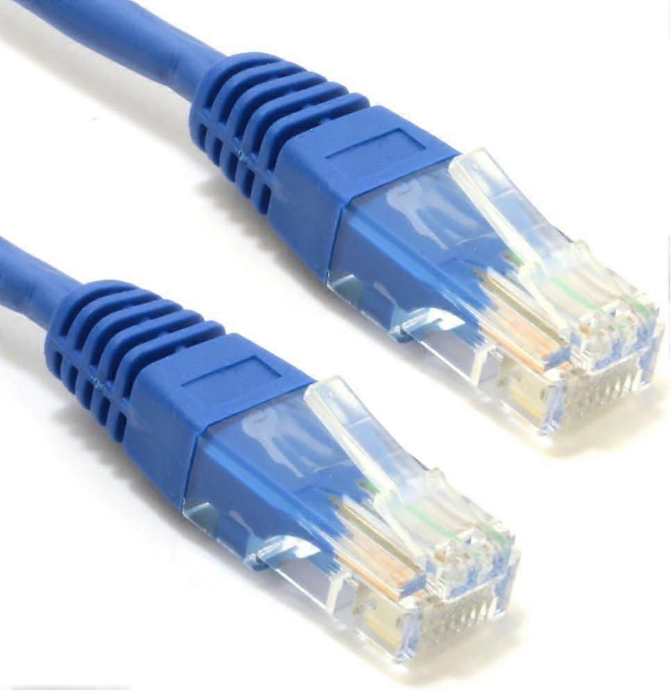 Blue Network Ethernet RJ45 Cat5E-CCA UTP PATCH 26AWG Cable 0.25m 25cm [0.25 metres]