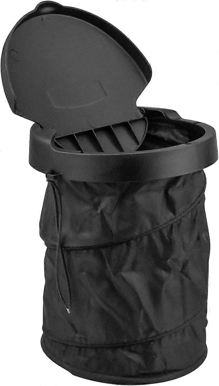 Autobehälter mit Deckel Faltbarer Automüllsack Tragbarer Pop-up-Automülleimer Automüllsack Automülleimer Fahrzeugmülleimer Automülleimer für Müll und beleuchtet