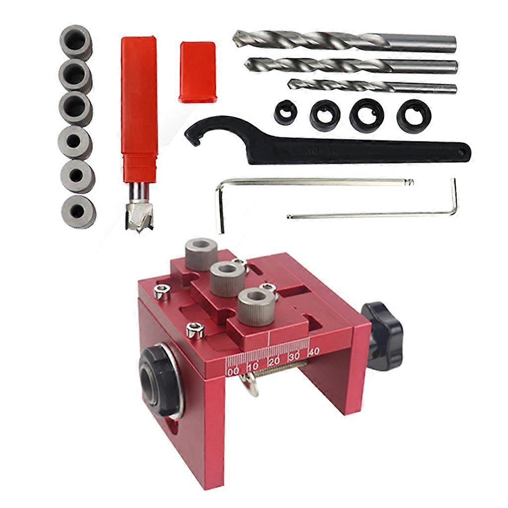 3-in-1 Punching Locator Holz Doweling Jig Loch Bohren Guide Locher