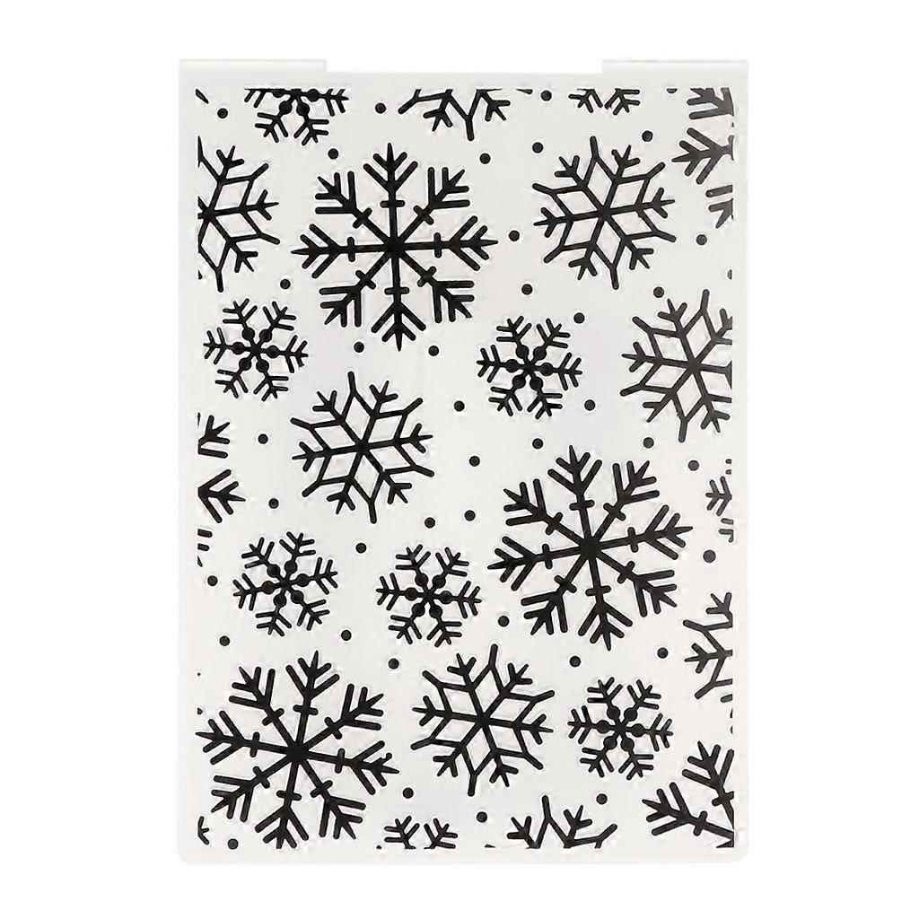 Christmas Snowflake Embossing Folder Template for Scrapbooking Photo Album Card