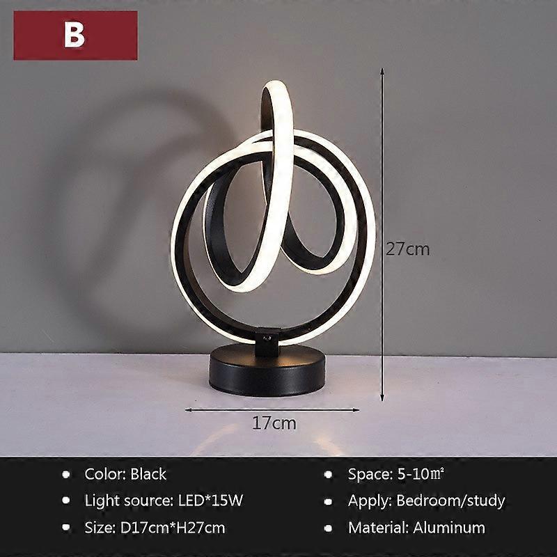 Modern LED Strip Table Lamps, Minimalist Colorful RGB Lights, Bedroom Small Desk Light, Bedside Study Lamps, Chandelier