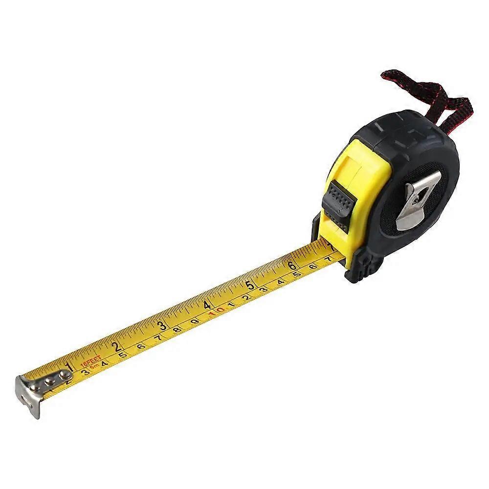 5M Drop-resistant Measuring Tape Yellow & Black Thickened Tape Measure Steel Tape Measure for DIY Rule Tool Carpenters