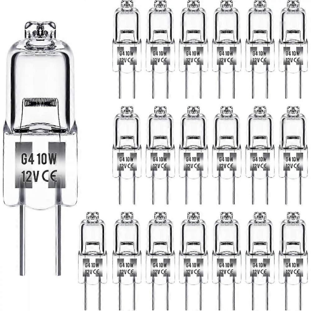 G4 halogenlampor 10W 12V - Varmvita - 10W