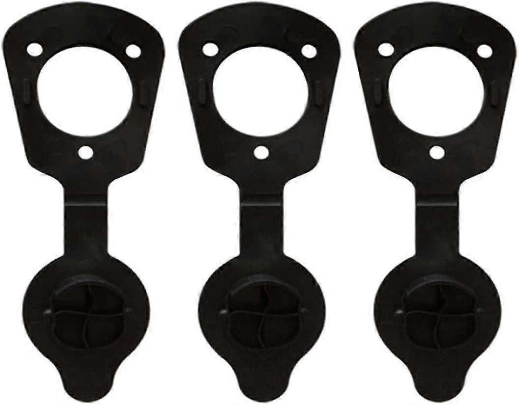 الصيد قضيب طوقا كيت الصيد قضيب حامل كاب طوقا غطاء قارب الصيد التبعي (4PCS، أسود)