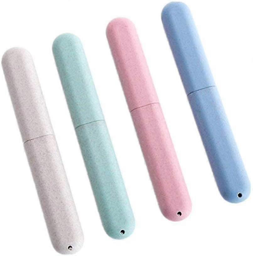 4pcs Portable Travel Plastic Toothbrush Storage Box