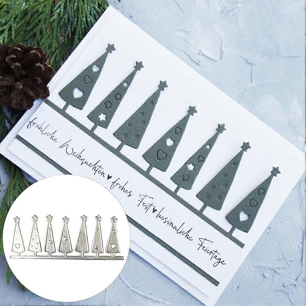 Christmas Tree Shape Embossing Cutting Die DIY Craft Tool Scrapbook Mold Decor mengxi