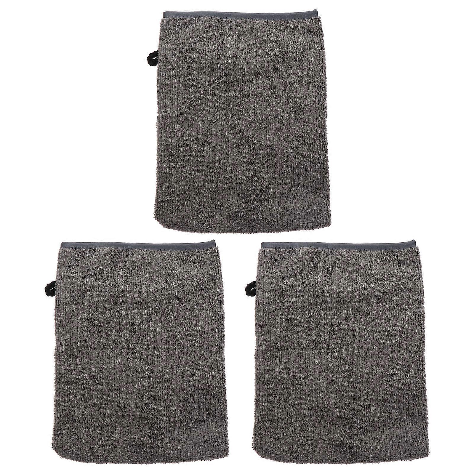 3 Stück Make-up-Entfernungs-Reinigungstuch Make-up-Entferner-Handschuh Make-up-Entfernungshandschuhe Mikrofaser-Gesichtswaschlappen