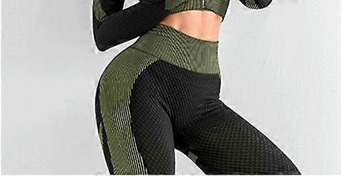 Seamless yoga clothing suit autumn and winter new knitted hip-lifting elastic fitness movement