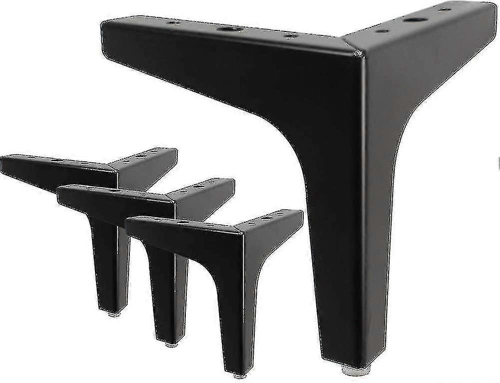 7" / 17.5cm Furniture Legs, 4 Metal Tri Furniture