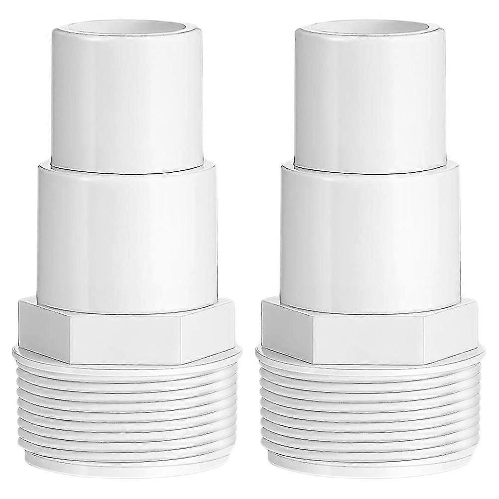 2pcs Convenient Pool Pump Part Pool Repair Pump Adapter Pool Plastic Pump Adapter