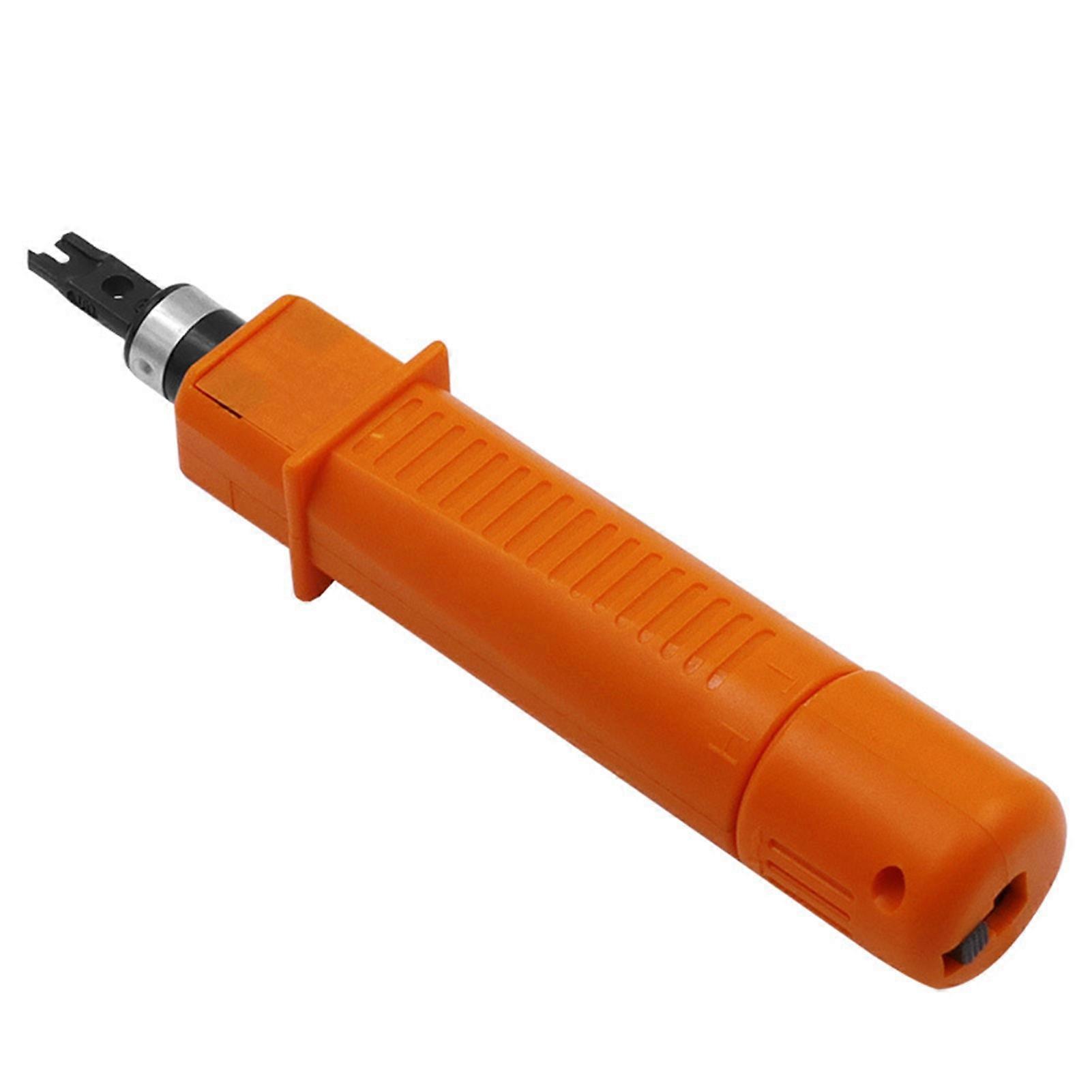 Impact Punch Down Tool Double Head Multi-fuction Cable Crimper Insert Cut Off Wire Crimper for 110 AMP Module QinHai