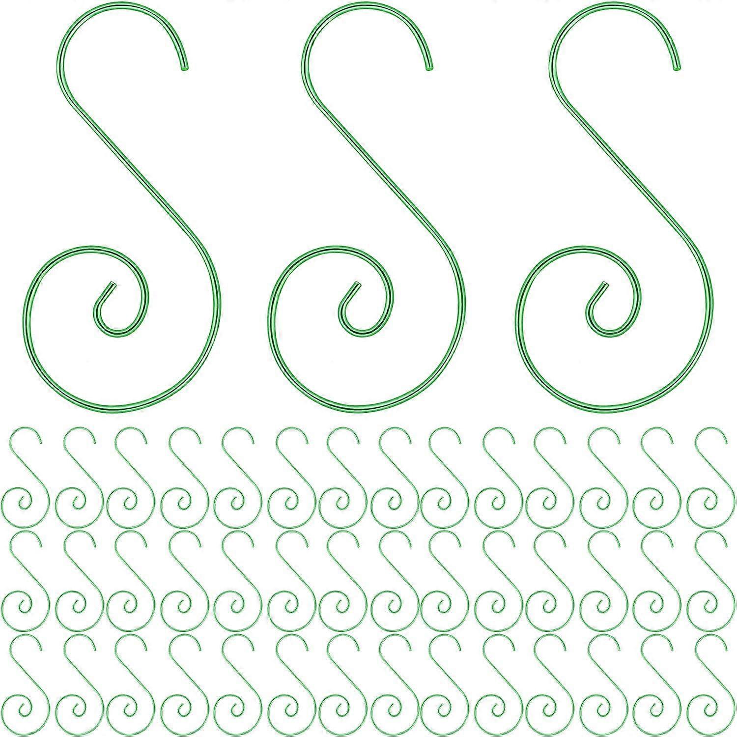 200 peças enfeites de Natal Ganchos Xmas Tree Ornaments Cabides de Natal S Hooks (2 Polegadas)