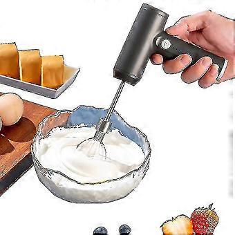 Wireless Egg Beater Egg Mixer Milk Frother Handheld Beater Hand Black- Aespa