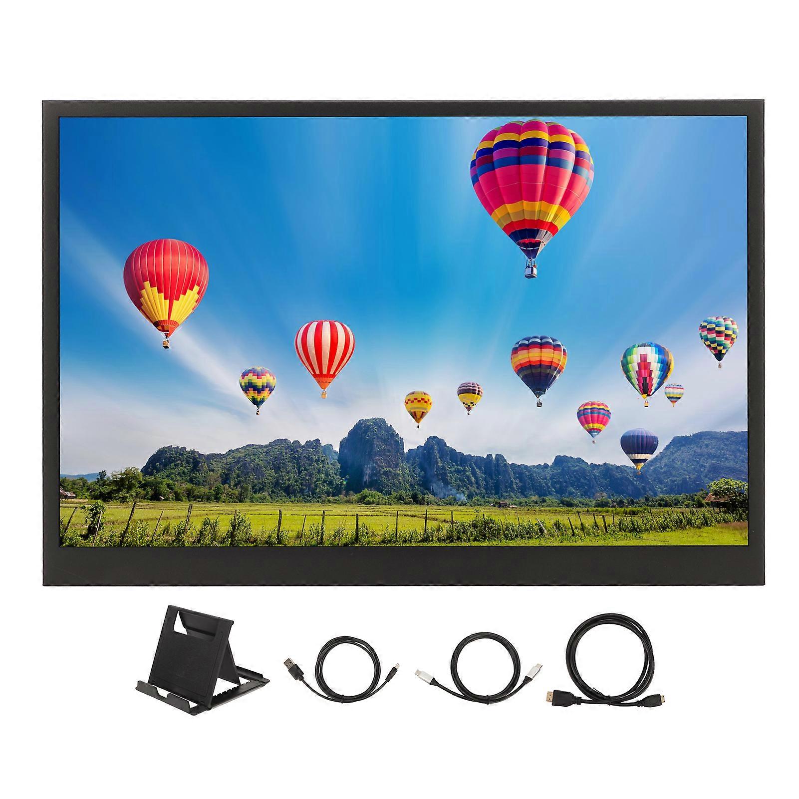 17in Portable Monitor 1440x900 178 Degree Viewing Angle Plug and Play Gaming Monitor for PC Phone for Xbox for PS5